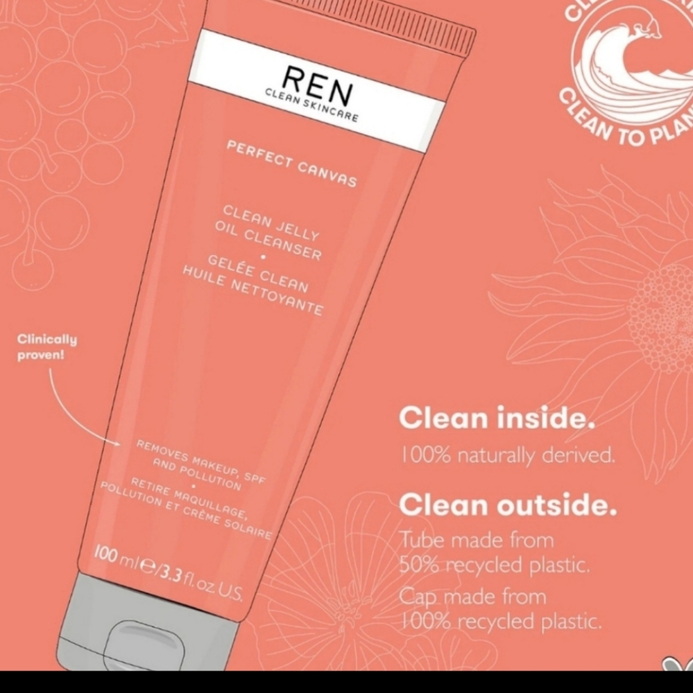 NEW!! REN Perfect Canvas Clean Jelly, 3.3oz - Picture 3 of 8